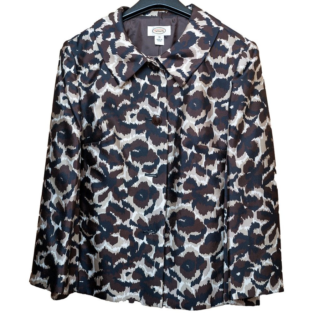 Women's Animal Print Button Shirt Size 10